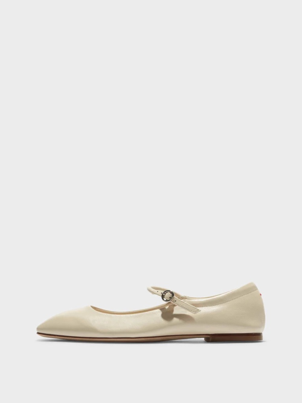 Aeyde Uma Mary-Jane Flats in Creamy Nappa - Picture 3 of 12